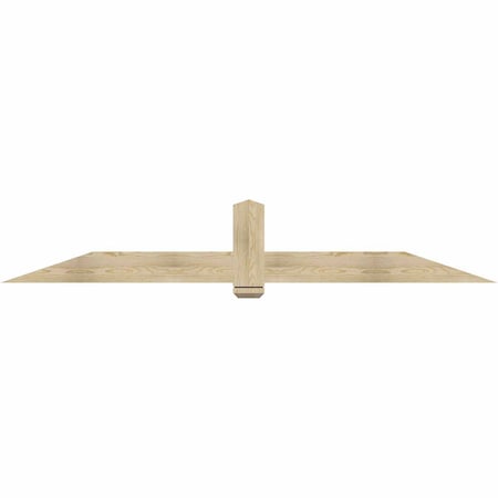 Ekena Millwork Eugene Rough Sawn Timber Gable Bracket, Douglas Fir, 96"W x 16"H x 2"D x 6"F, 4/12 Pitch GBW096X16X0206EUG00RDF